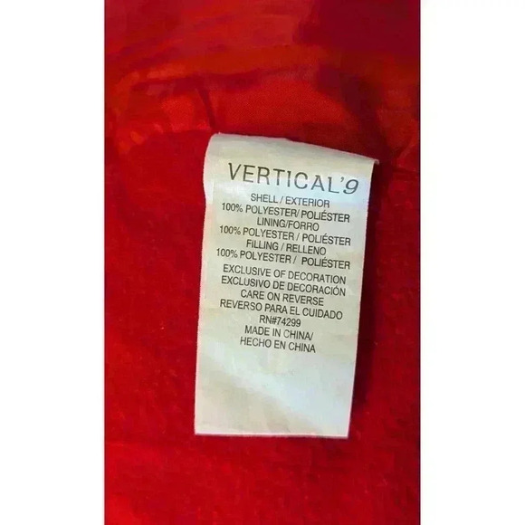 Vertical '9 Boys Lined Puffer Jacket Siz 18 Months Gray Red Hooded Pockets EUC - Picture 4 of 11